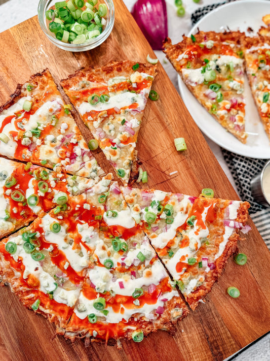 Buffa-Lo-Carb Chicken Pizza